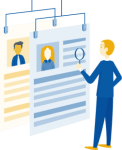 illustration sur le theme du recrutement
